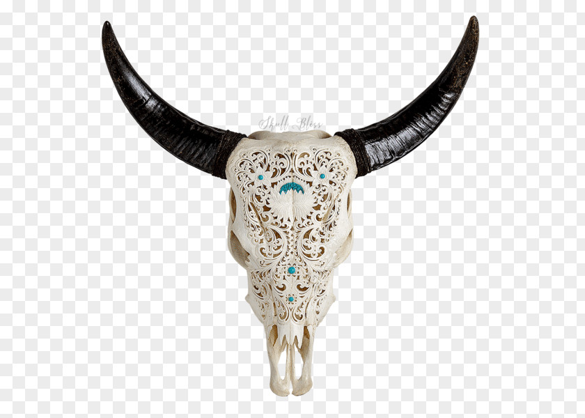 Skull Cow Tribal Cattle XL Horns PNG