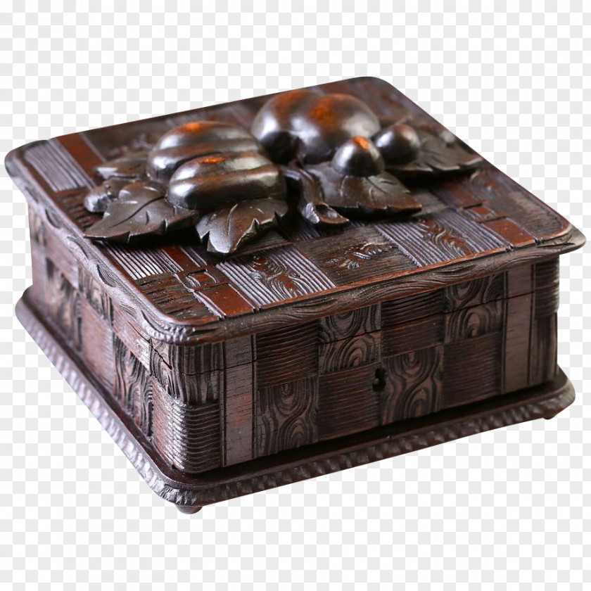 Wood Box Chocolate Brown PNG