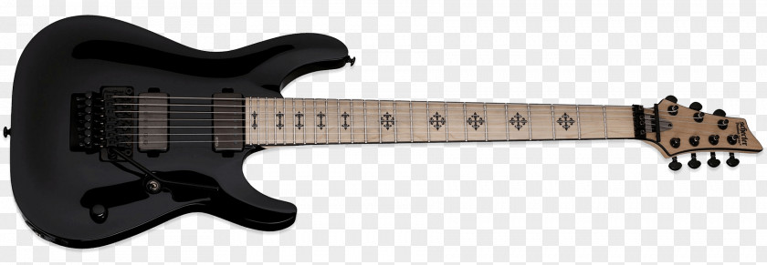 Electric Guitar Bass Schecter Research Seven-string Floyd Rose PNG