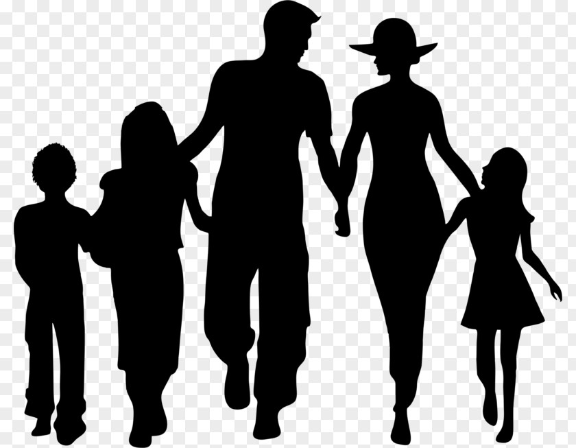 Family Silhouette Clip Art PNG