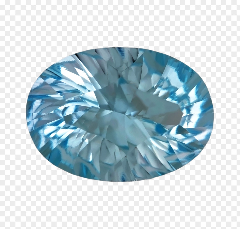 Gemstone Sky Blue Facet Turquoise PNG