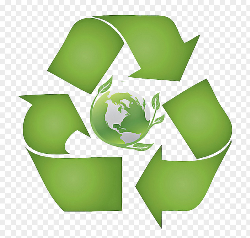Logo Recycling Green Symbol Font PNG
