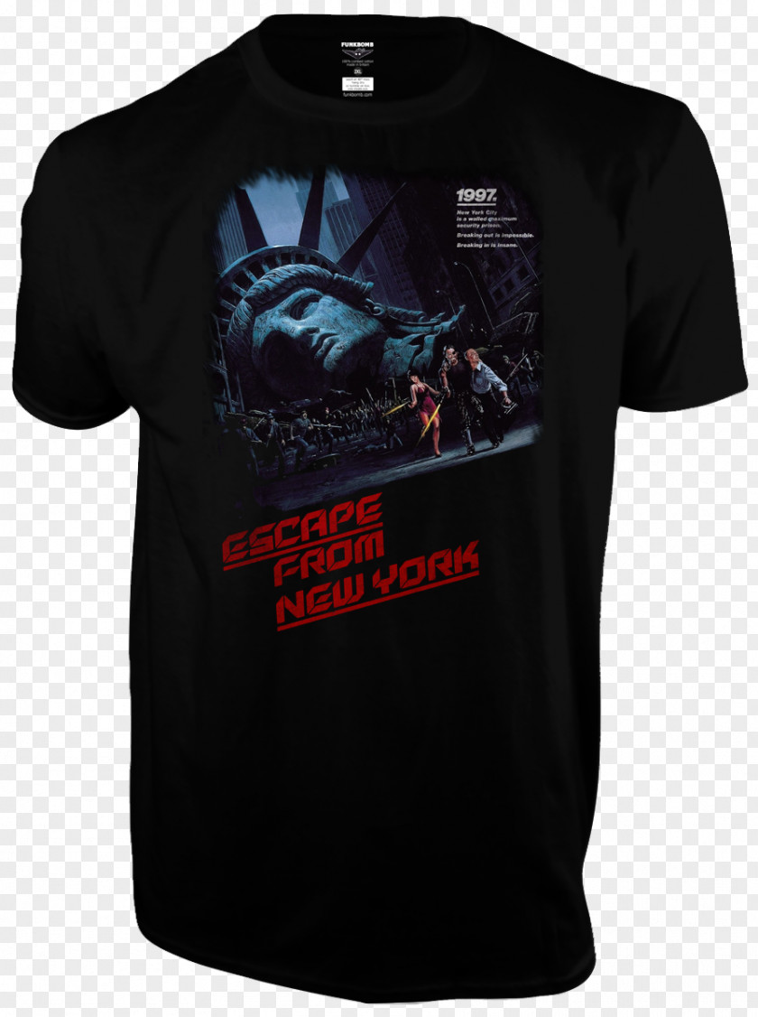 Men TSHIRT Snake Plissken New York City Escape From Phonograph Record Descent Into PNG