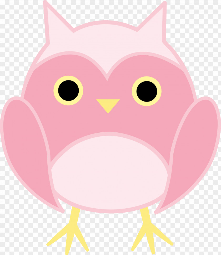 Pink Owl Clipart Cuteness Clip Art PNG