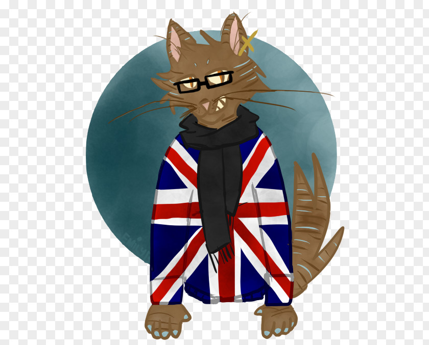 Rock N Roll Whiskers Cat Cartoon Illustration Fiction PNG