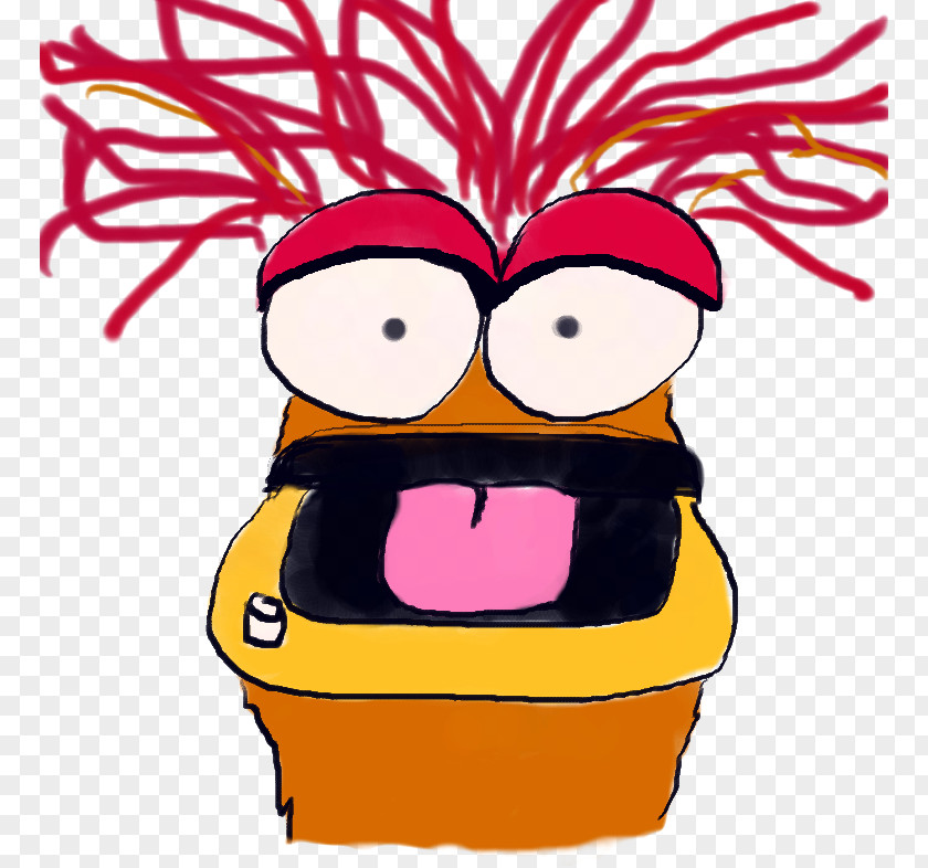 Thinking Pepe Drawing Red Fraggle Beaker Fan Art PNG