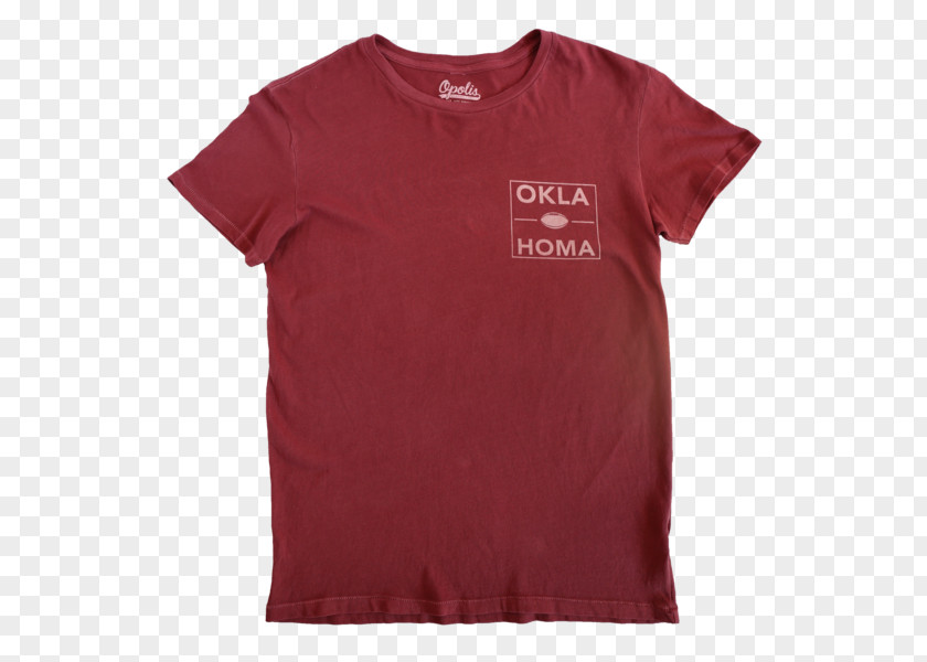 Oklahoma City Skyline Shirt T-shirt Sleeve Product RED.M PNG