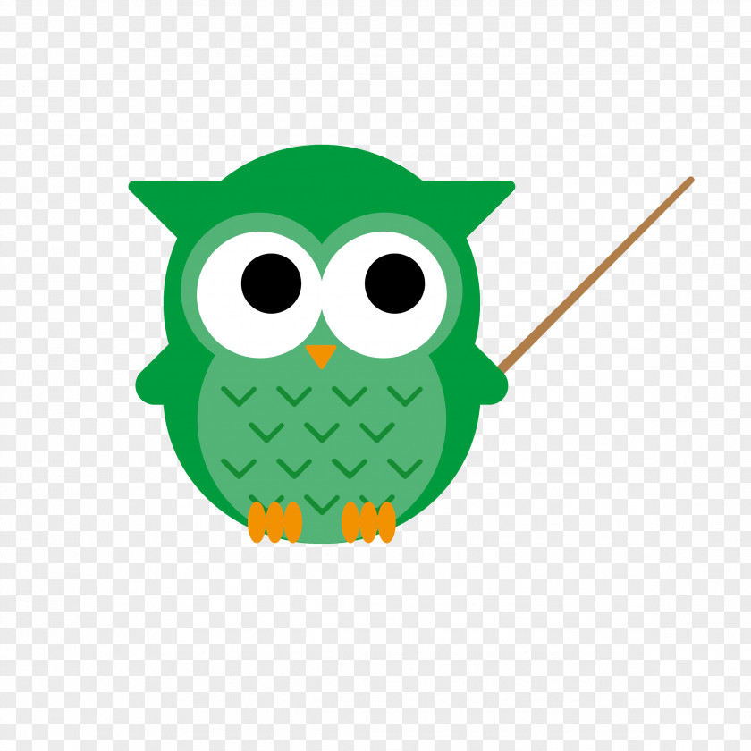 Owl Green Beak Clip Art PNG