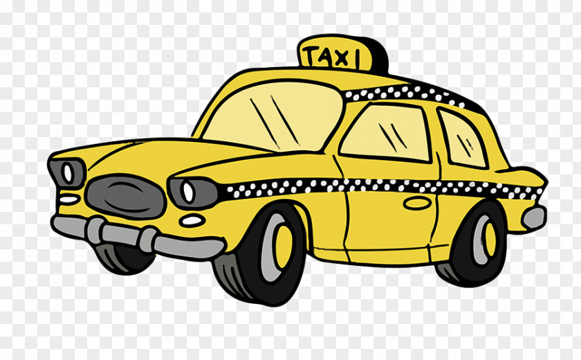 Taxi Taxicabs Of New York City Yellow Cab Clip Art PNG