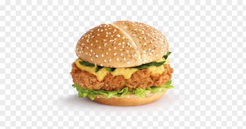 Chicken Salted Duck Egg Sandwich Hamburger Patty French Fries PNG