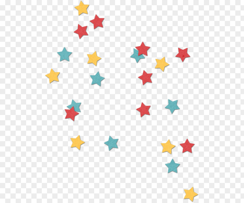 Garland Paper Star Blue Birthday PNG