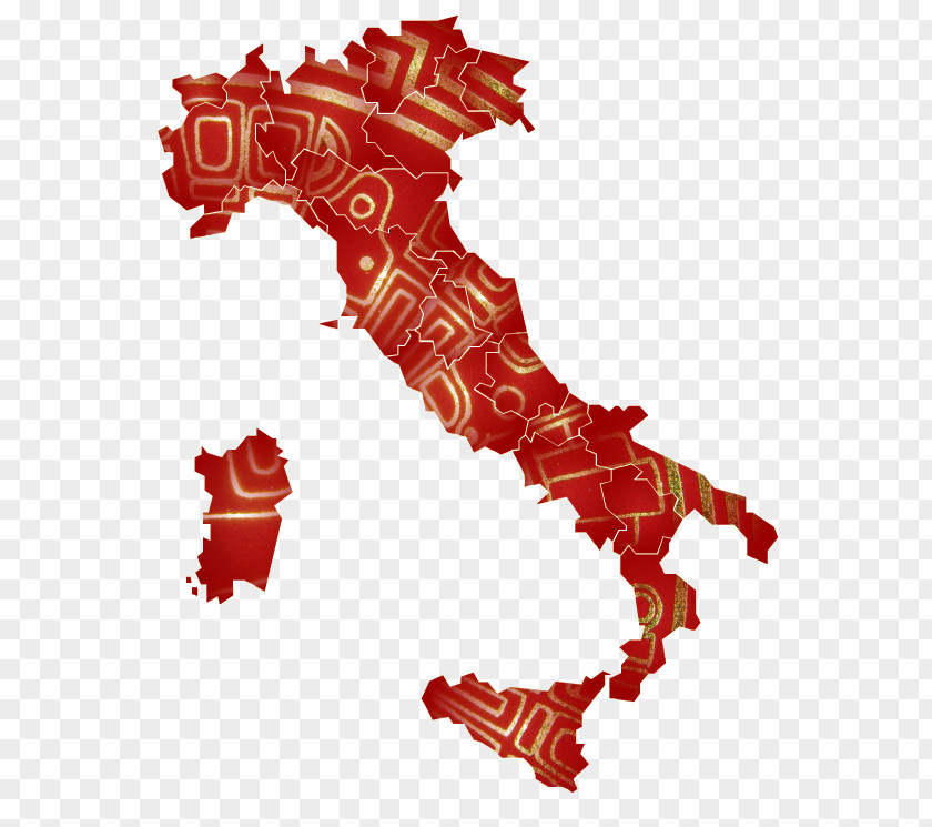 Map Regions Of Italy Vector PNG