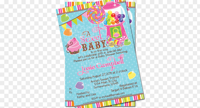 Baby Land Shower Candy Party Infant PNG