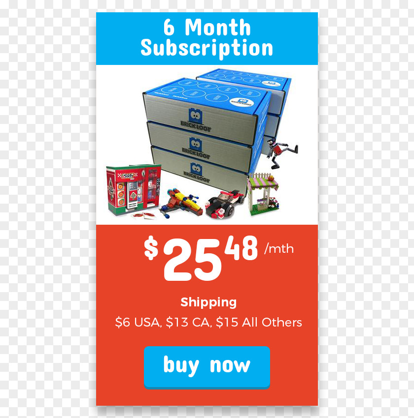 Gift Brick Loot Subscription Box Business Model LEGO PNG