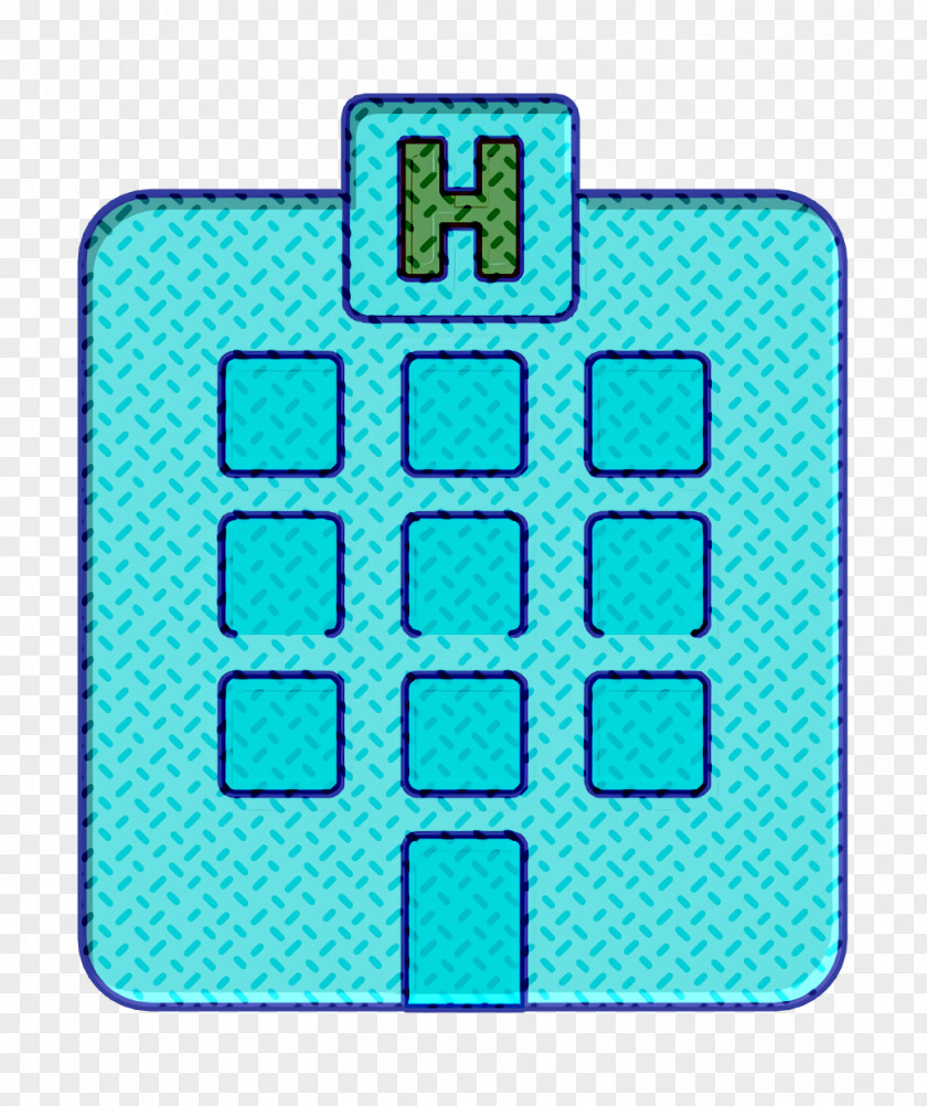 Rectangle Electric Blue Medical Elements Icon Hospital PNG