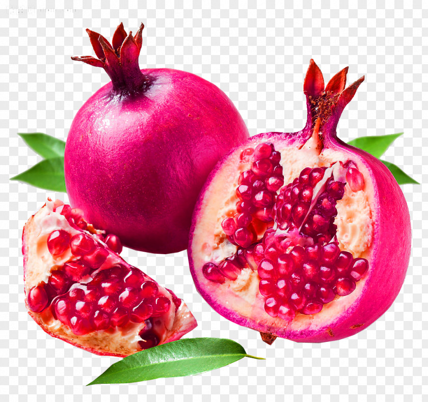 Red Pomegranate Fruit Decoration Pattern Peel PNG
