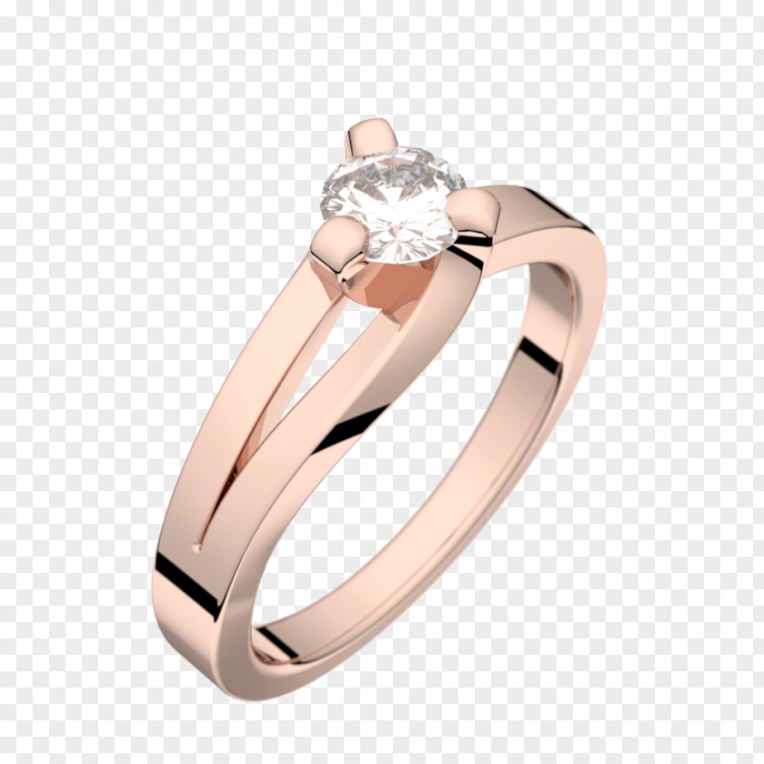 Ring Wedding Platinum Diamond Solitaire PNG