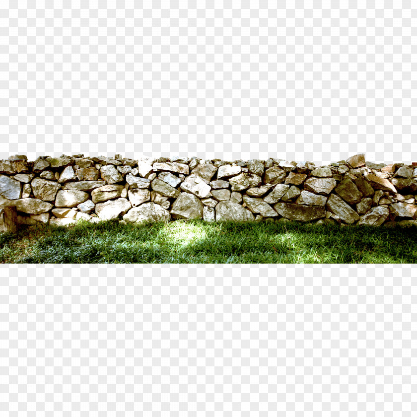 The Stone Walls And Lawn PNG