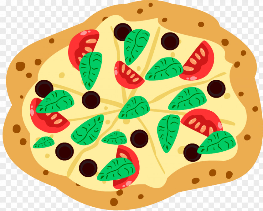 Veg Pizza Cuisine Fruit Dish Network Lady Bird Clip Art PNG