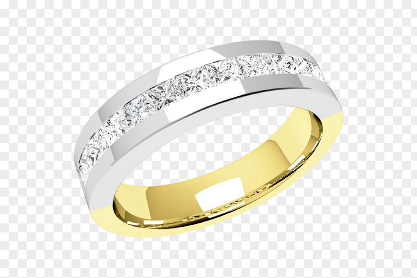 Wedding Ring Diamond Silver Gold Platinum PNG