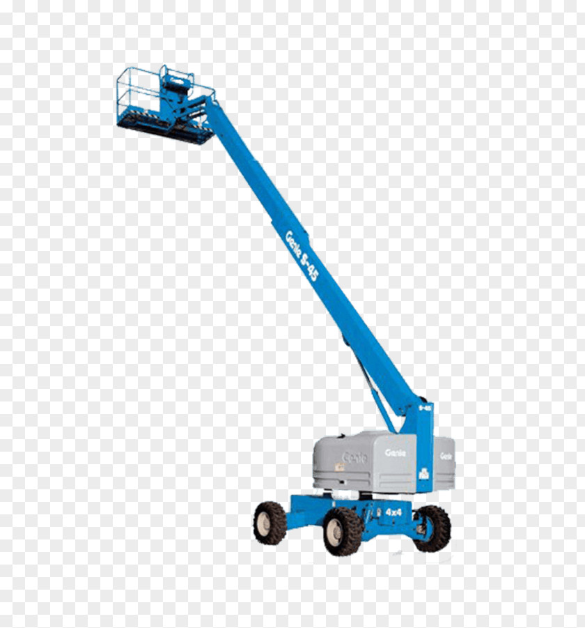 Gold Scissor Aerial Work Platform Rapid Platforms Ltd Elevator Genie Heavy Machinery PNG