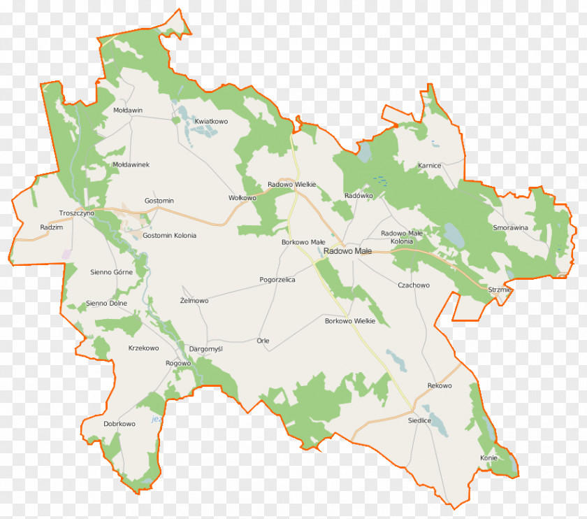 Map Gostomin, West Pomeranian Voivodeship Troszczyno Orle Radowo Małe Mołdawinek PNG