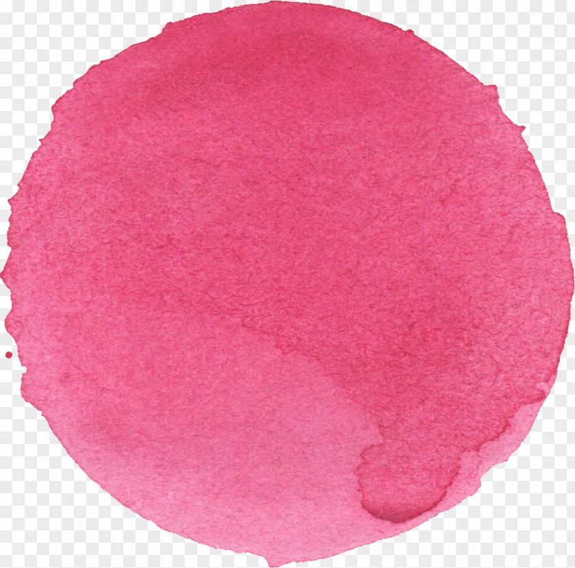 Pink Watercolor Red Magenta Circle Petal PNG