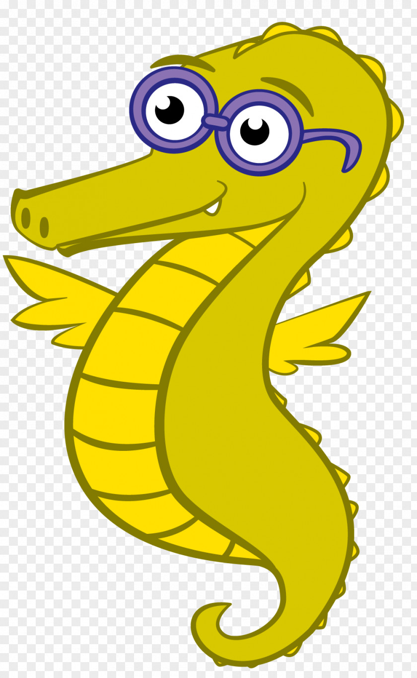 Seahorse Cartoon Clip Art PNG