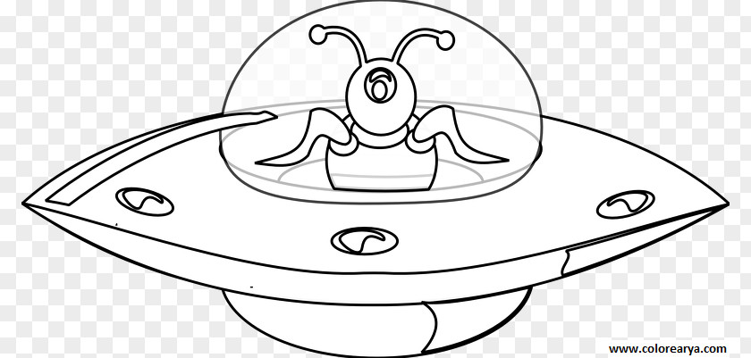 Unidentified Flying Object Coloring Book Drawing Estralurtar Saucer PNG