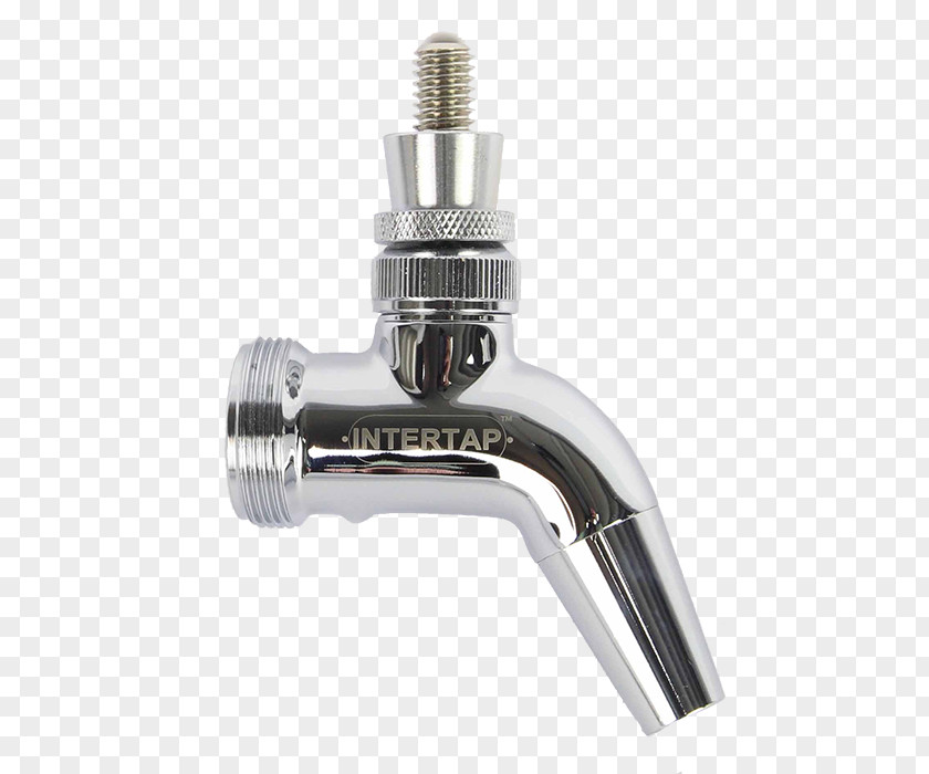 Chromium Plated Beer Tap Kegerator PNG