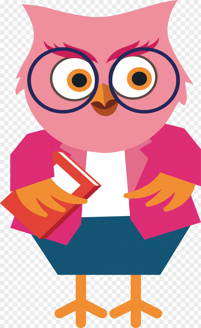 Owl As A Teacher Cartoon Clip Art PNG