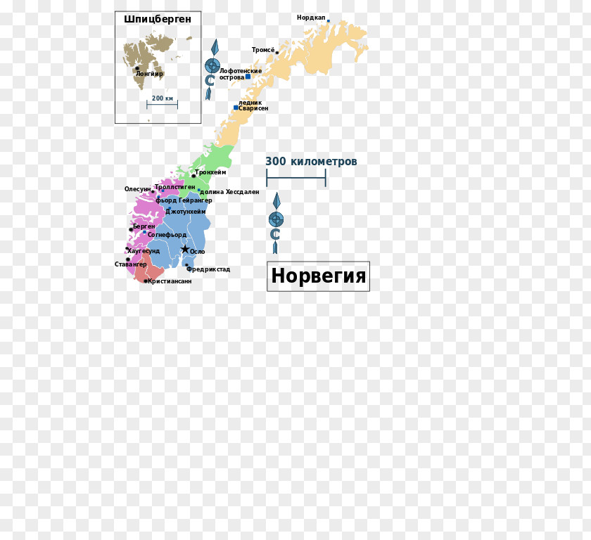 Line Regions Of Norway Diagram PNG