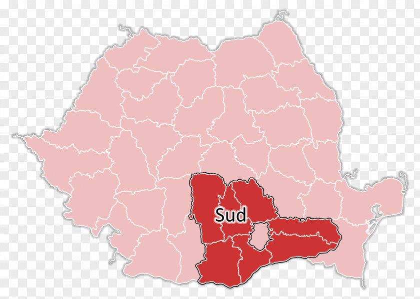 Map Sud-Vest Brăila County Prahova Constanța Ilfov PNG