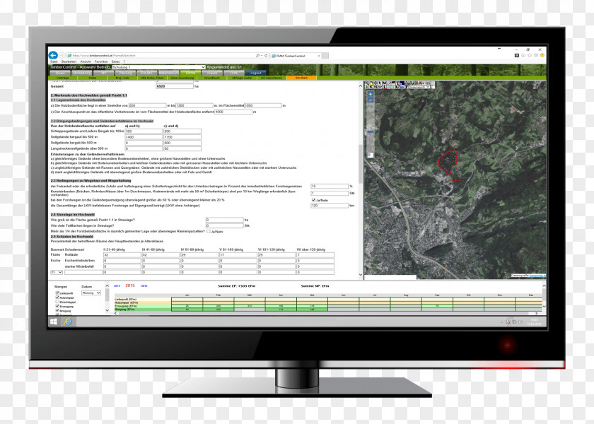 Mapping Software Computer Monitors Geographic Information System Forest Management PNG