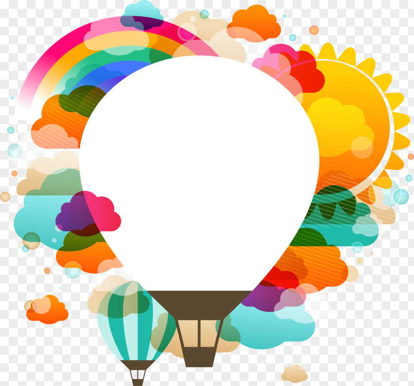 Cartoon Balloon Clouds PNG balloon clouds clipart PNG
