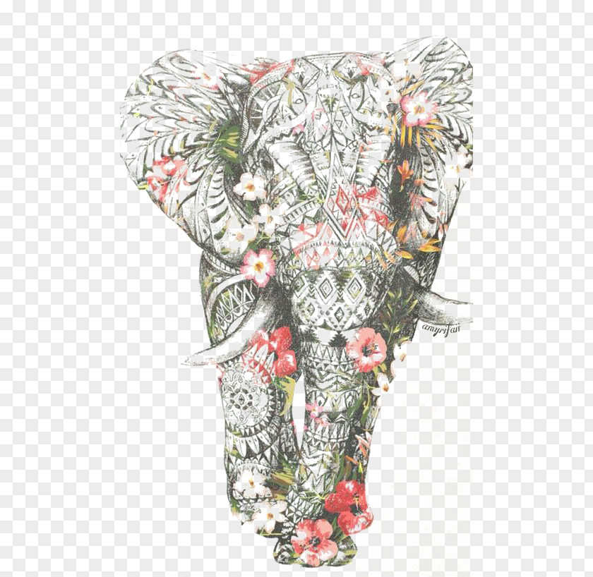 Elephant Pattern PNG