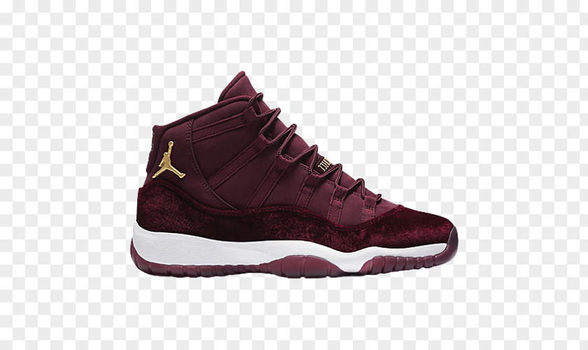 Nike Air Jordan 11 Retro Prem Hc 852625 030 Kids Heiress Night Maroon Sports Shoes PNG