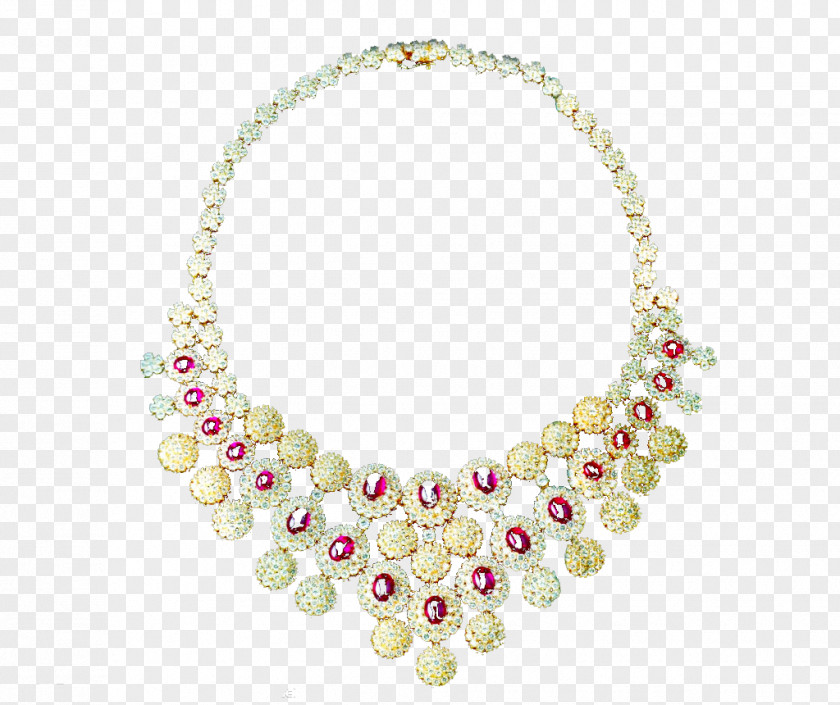 Ruby Necklace Fashion Accessory Collar PNG