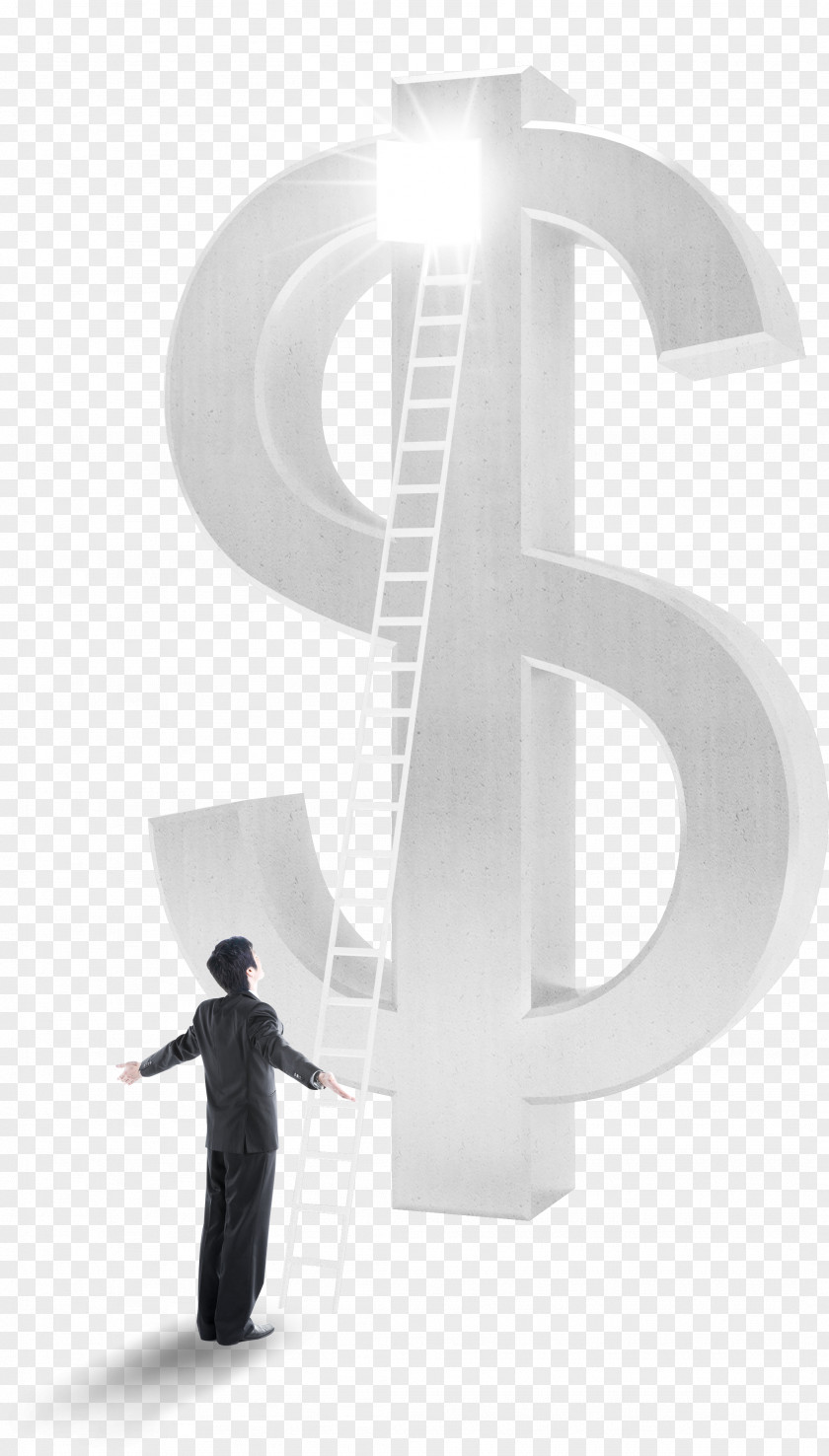 Business Men In Front Of The Dollar Sign United States Symbol PNG