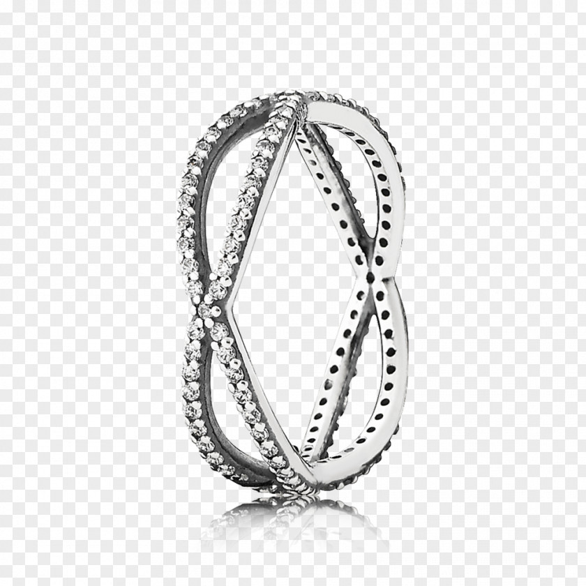 Ring Pandora Crossing Paths Bracelet Silver PNG