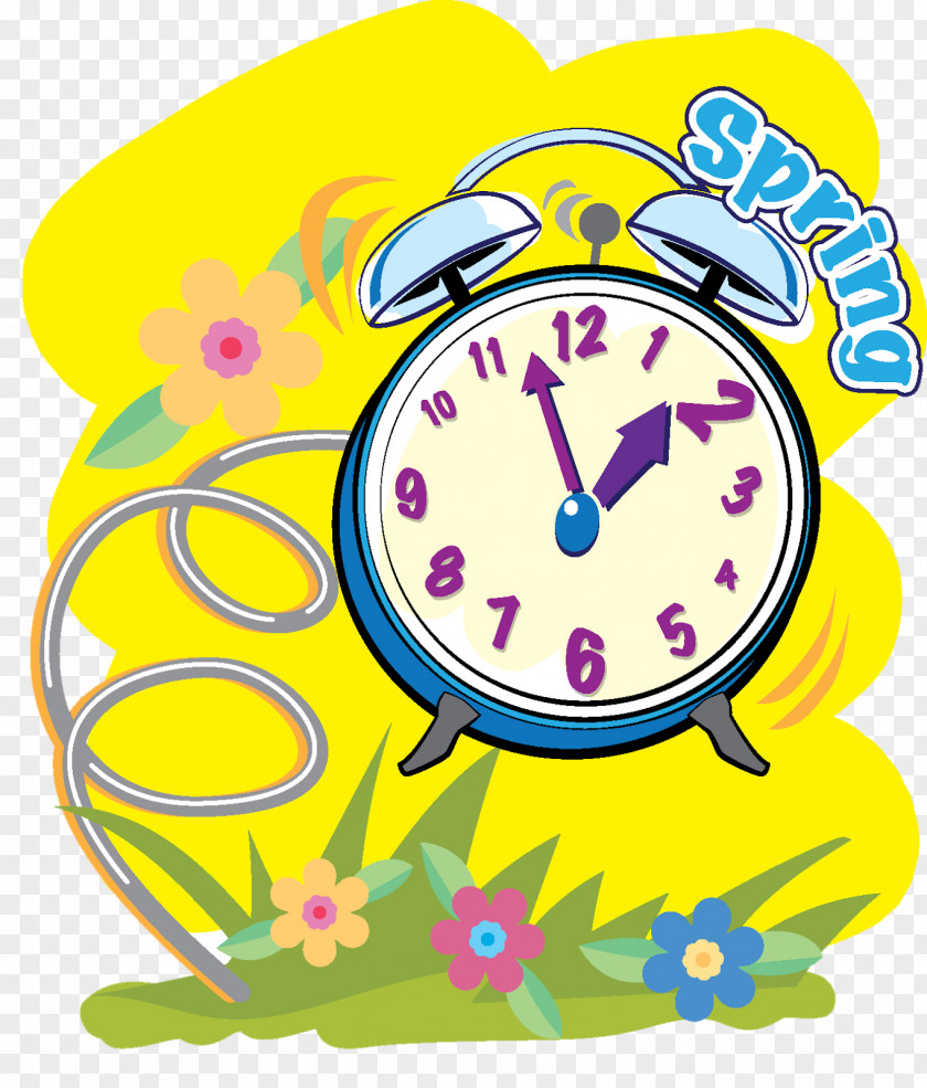 Spring Forward Daylight Saving Time In The United States Clock Clip Art PNG