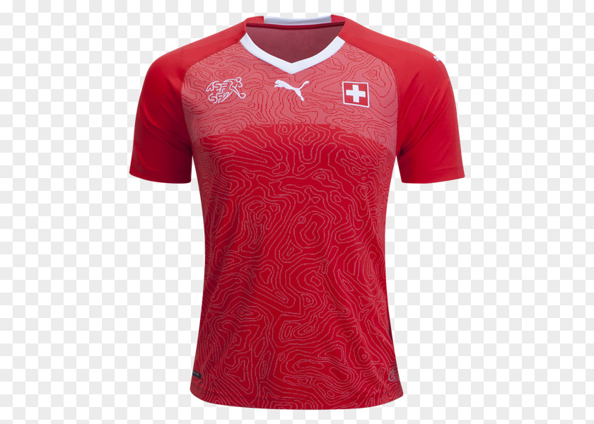 Switzerland 2018 World Cup National Football Team T-shirt Jersey PNG