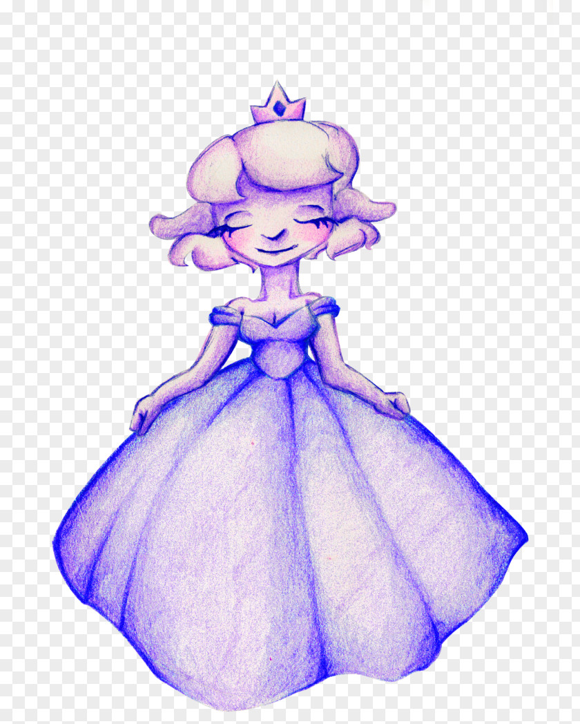 Fairy Illustration Purple Dress Costume PNG