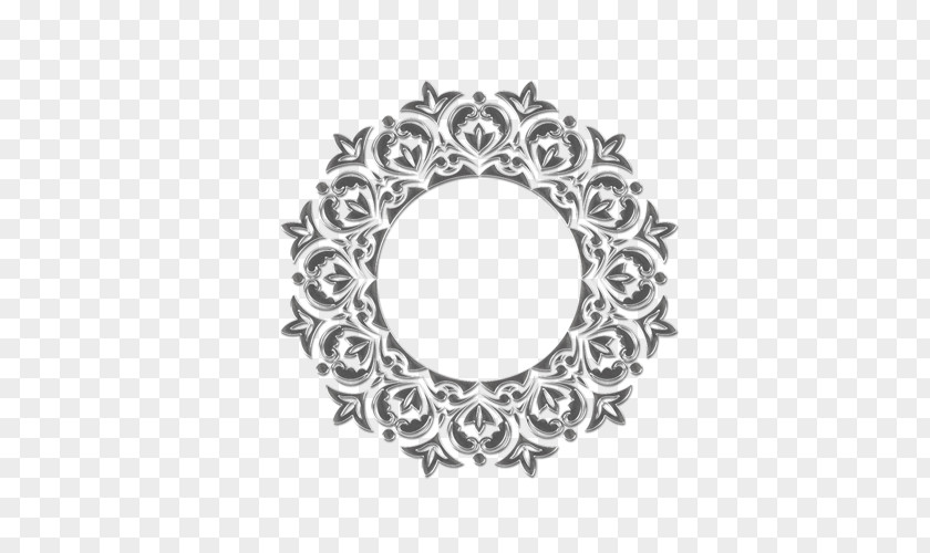 Mirror Openwork Silver Picture Frames Glass PNG