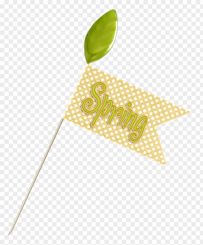 Spring Hand Flag Download Green PNG