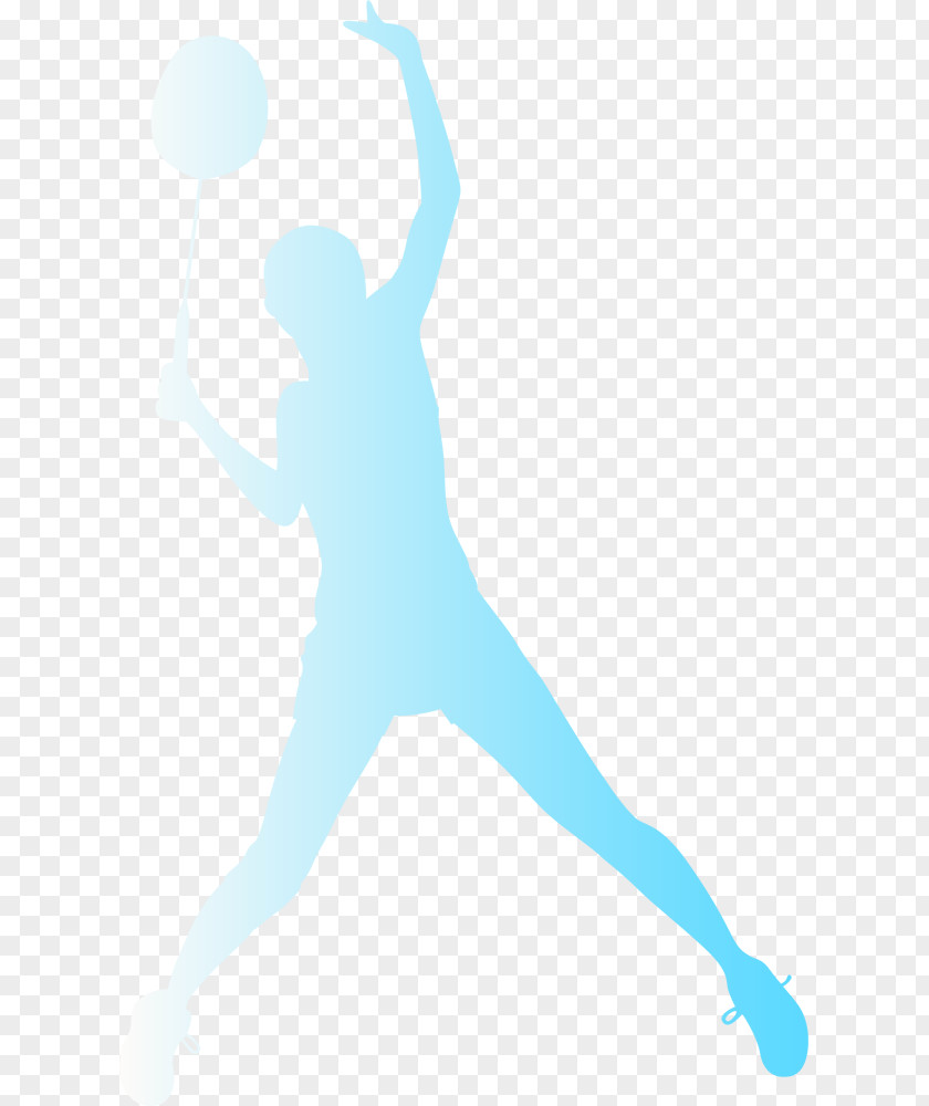 Badminton Illustration Silhouette スマッシュ! PNG