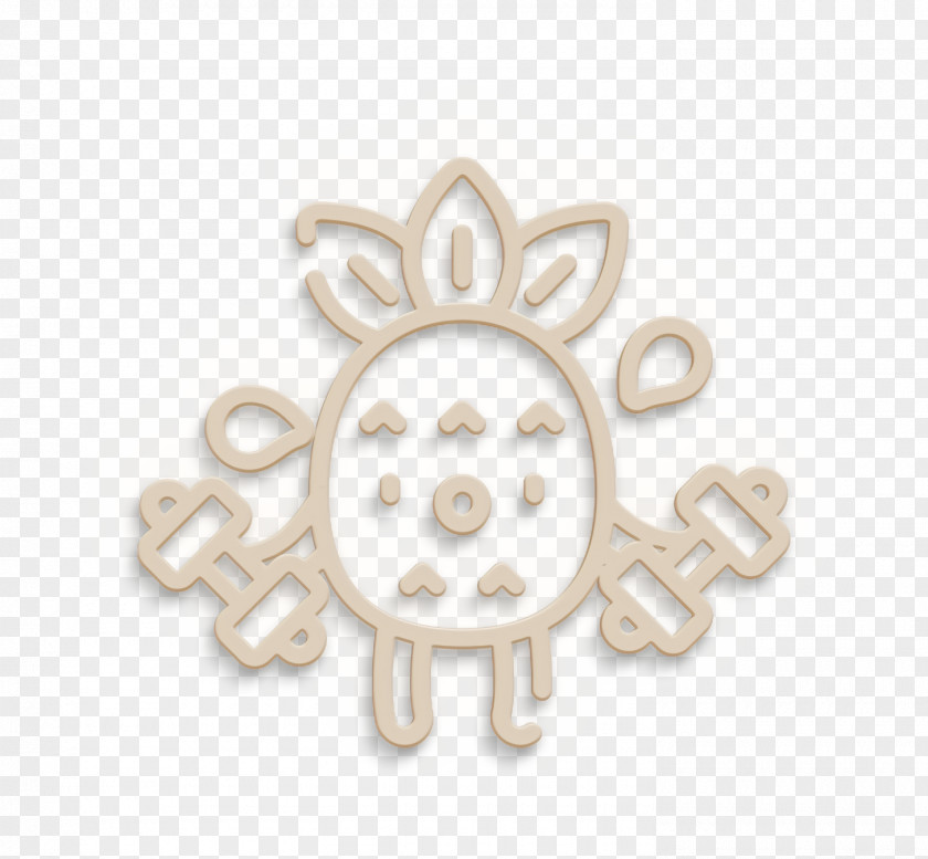 Exercise Icon Pineapple Character Sports And Competition PNG