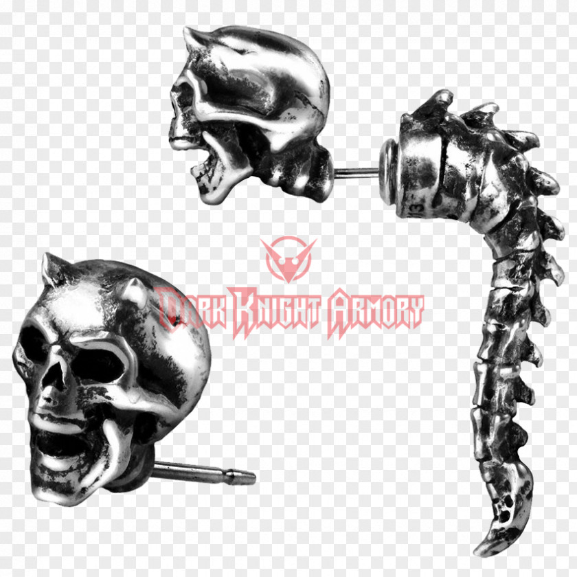 Jewellery Earring Vertebral Column Skull Alchemy PNG