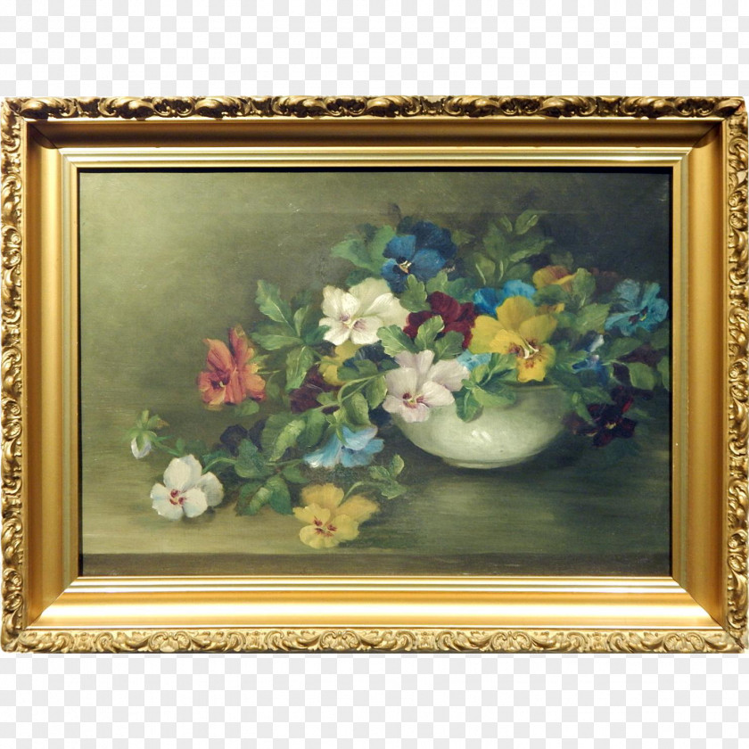 Painting Still Life Picture Frames Tulips In A Vase Oil PNG