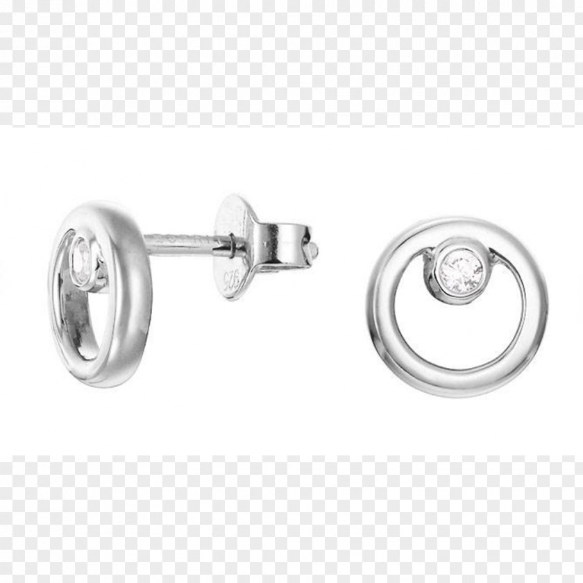 Silver Earring Jewellery Cubic Zirconia Esprit Holdings PNG